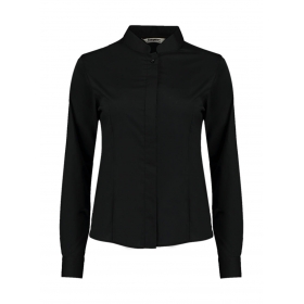 Women`s Tailored Fit Mandarin Collar Shirt Kustom Kit KK740