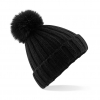 Verbier Fur Pop Pom Chunky Beanie Beechfield B413