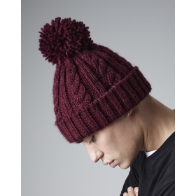 Cable Knit Melange Beanie Beechfield B480