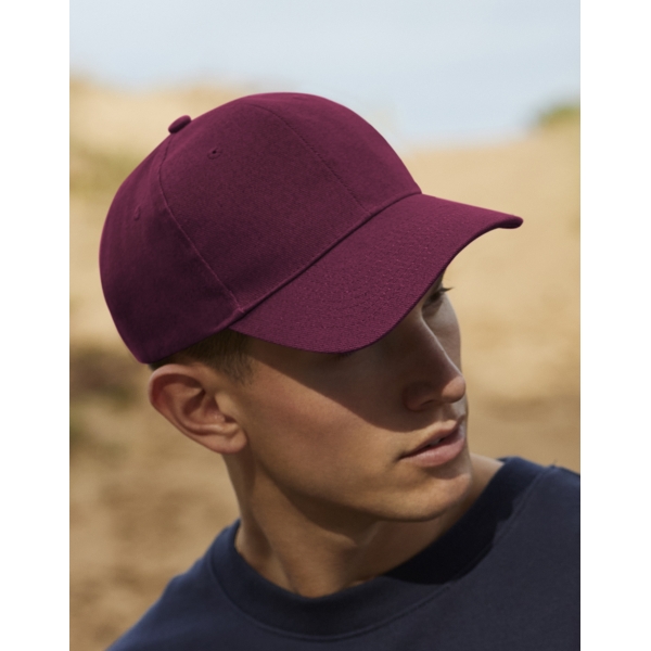 Casquette homme Pro-Style en coton brossé 6 panneaux Beechfield