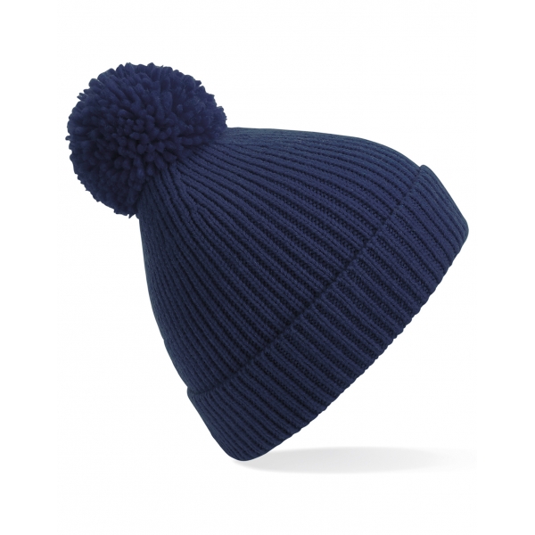 Engineered Knit Ribbed Pom Pom Beanie Beechfield B382