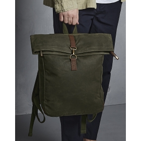 Heritage Waxed Canvas Backpack Quadra QD655