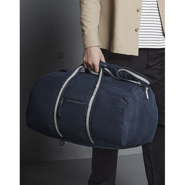 Vintage Canvas Holdall Quadra QD613