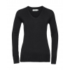 Ladies’ V-Neck Knitted Pullover Russell 10F0