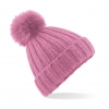 Verbier Fur Pop Pom Chunky Beanie Beechfield B413