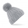 Verbier Fur Pop Pom Chunky Beanie Beechfield B413