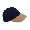 Casquette homme profil bas en coton brossé 6 panneaux Beechfield B57