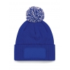 Bonnet à Pompon Avec Patch Personalisable Snowstar Beechfield B443