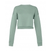 Sweat-shirt Femme Court Crop Fleece Bella 7503