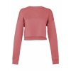 Sweat-shirt Femme Court Crop Fleece Bella 7503