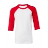 T-shirt Baseball Enfant Manches 3/4 Bella 3200Y