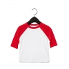 T-shirt Bébé Baseball Manches 3/4 Bella 3200T