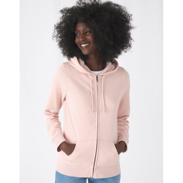 Organic Inspire Zipped Hood Sweat women B&C WW36B