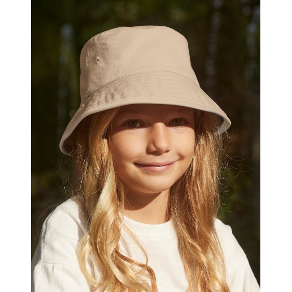 Junior Organic Cotton Bucket Hat Beechfield B90NB