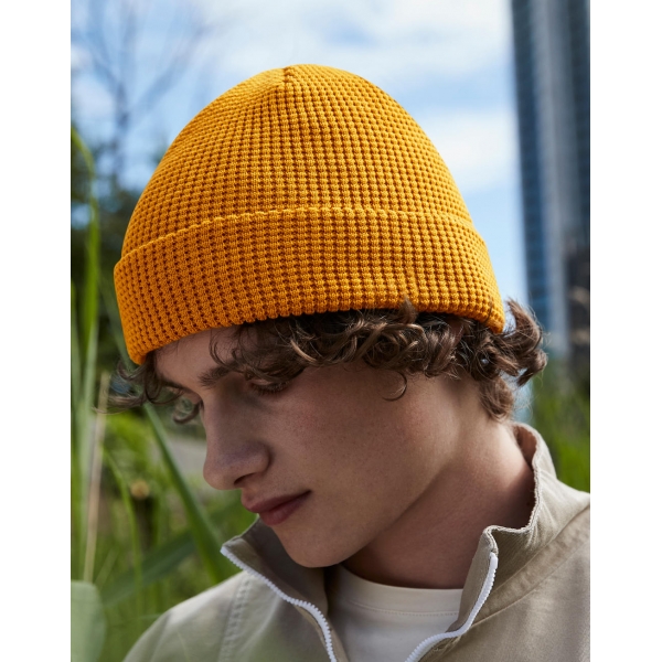 Organic Cotton Waffle Beanie Beechfield B52N