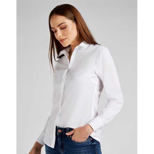 Women s Tailored Fit Poplin Shirt KK242