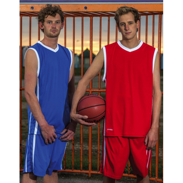 Men s Quick Dry Basketball Top Spiro S278M