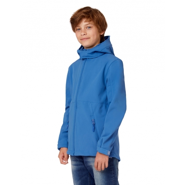 Veste Softshell Capuche Enfant B&C JK969