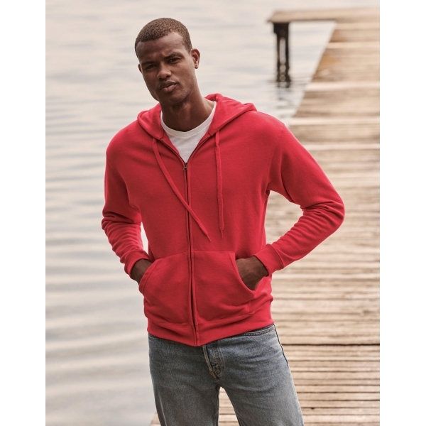 Sweat-Shirt Homme Zippé Capuche Classic Fruit of the Loom 62-062-0