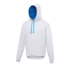 Sweat-shirt à capuche bicolore Varsity AWDis JH003Royal/white